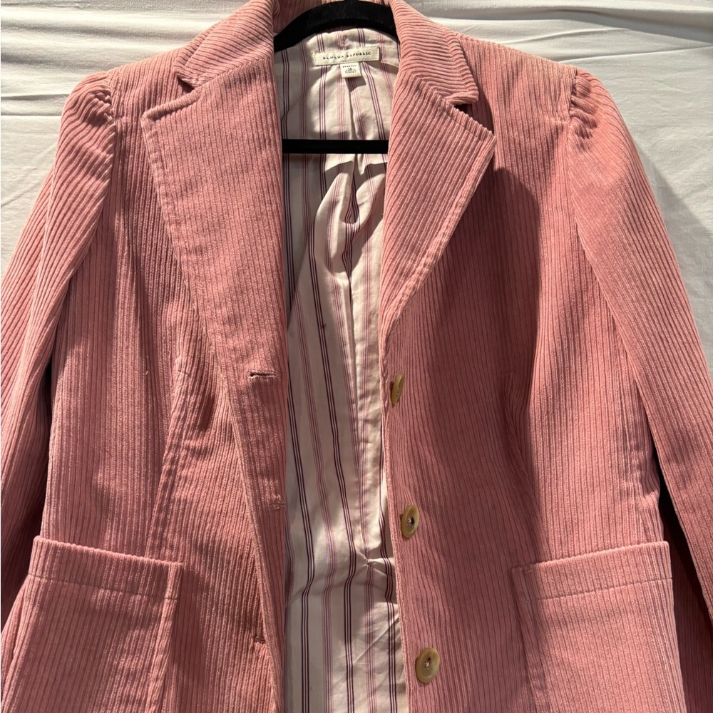 J. Crew Pink Corduroy Blazer
